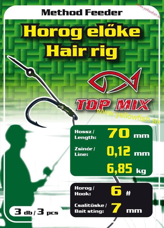 Feeder nádväzec- METHOD TOP MIX HÁČIK no8/7mm osteň