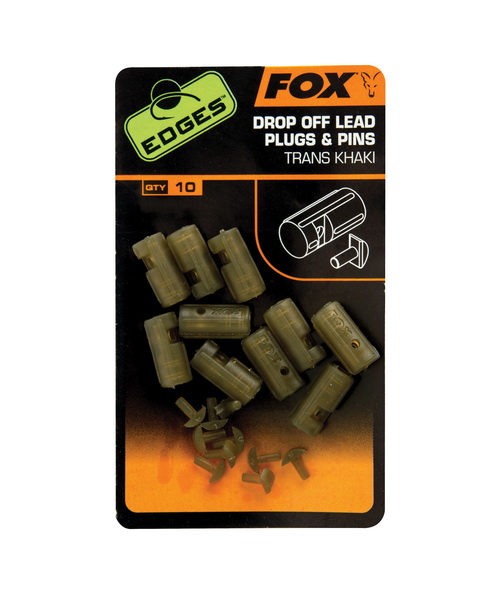 EDGES drop of lead plug & pins -  Trans khaki x 10pcs