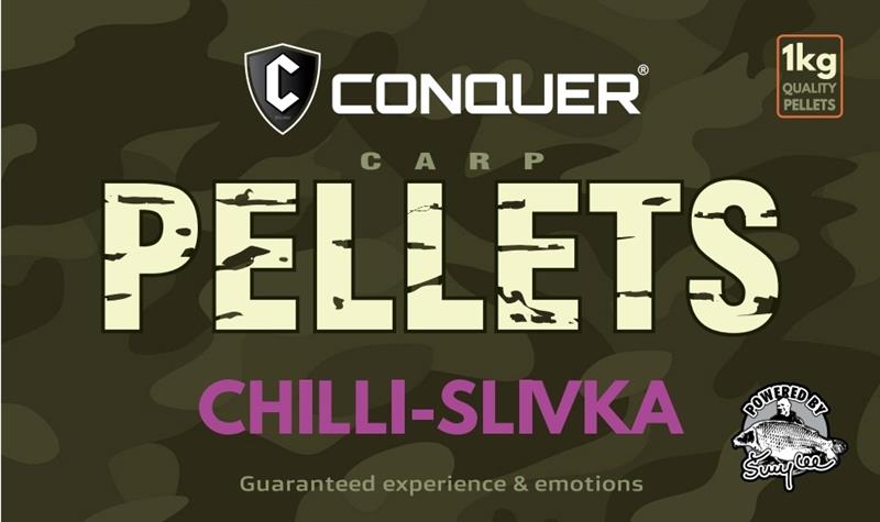 CONQUER PELLETS CHILLI-SLIVKA 4mm 1kg