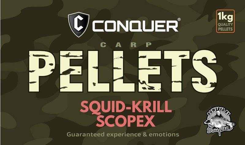 CONQUER PELLETS SQUID KRILL SCOPEX 4mm 1kg