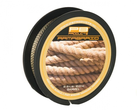 ARMABRAID Hook Link - 25lb - 20m - gravel - spletená nadväzcová šnúra