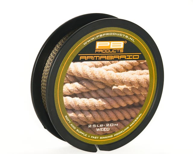 ARMABRAID Hook Link - 15lb - 20m - weed - spletená nadväzcová šnúra