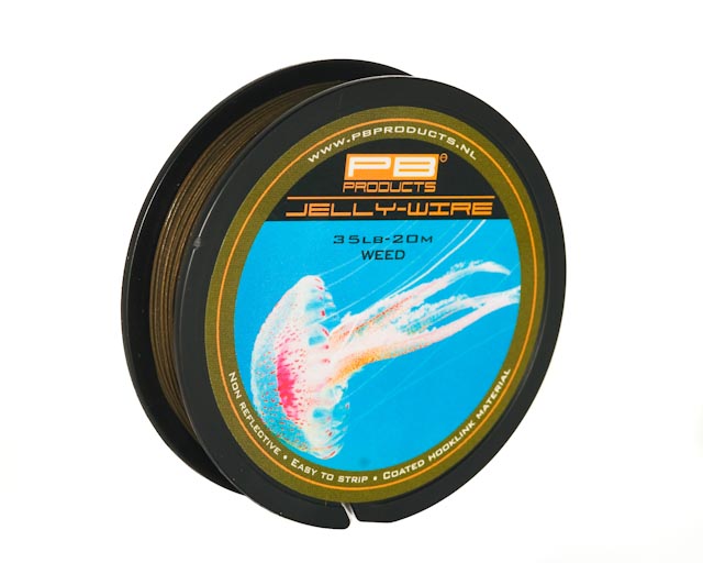JELLY WIRE Hook Link - 15lb - 20m - weed - nadväzcová šnúra potiahnutá