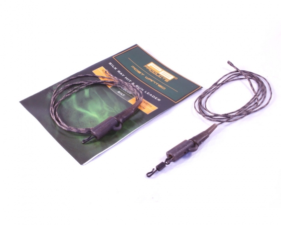 Silk Ray Hit & Run Leader - silt - 90cm - Olovenka