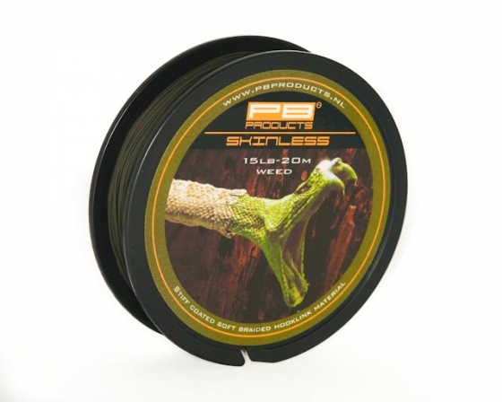 SKINLESS Hook Link 25lb - 20m - weed - nadväzcová šnúra potiahnutá