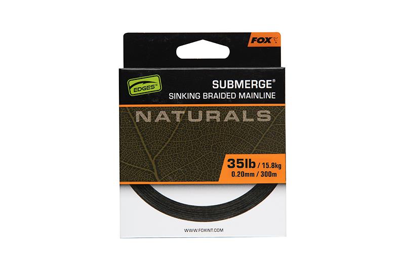 Fox EDGES™ Naturals Submerge Braid x 600m 0.30mm 55lb/24.9kg