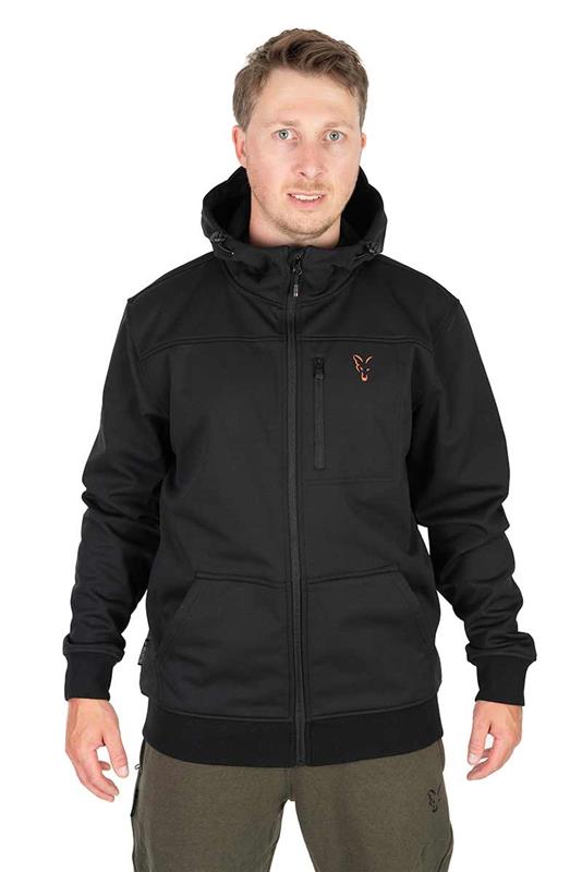 Fox Collection Soft Shell Jacket Black & Orange S