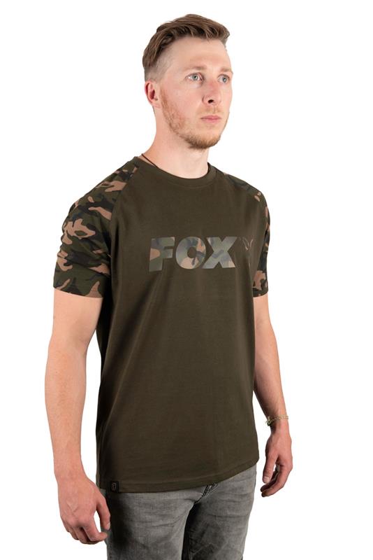 Fox Camo/Khaki Chest Print T-Shirt XL