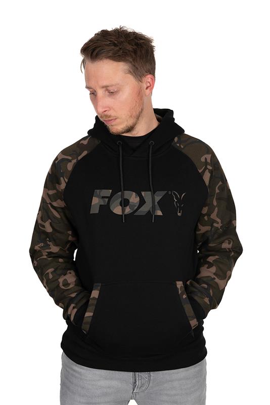 Fox Black/Camo Raglan Hoody M
