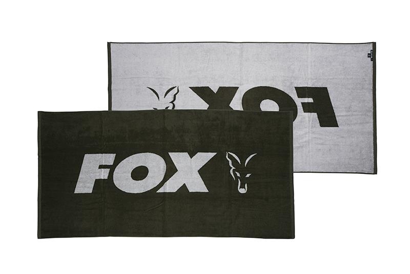 Fox beach towel Green / Silver